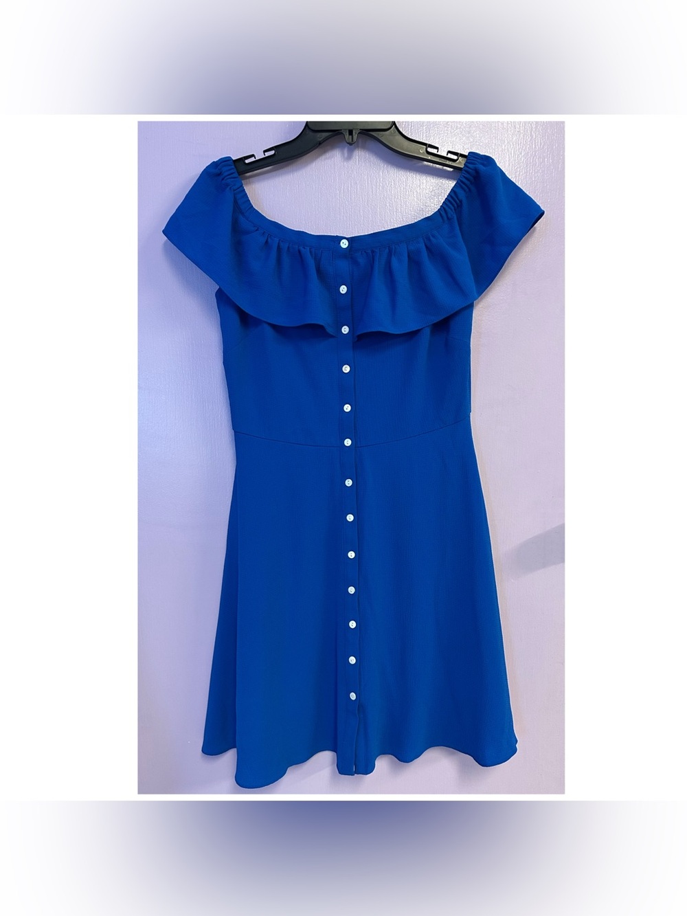 Roz& Ali off-The- Shoulder Mini Dress Size 4P